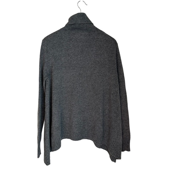 Velvet Womens 100%‎ Cashmere Draping Grey Turtleneck Knitted Sweater Size S - Picture 2 of 8